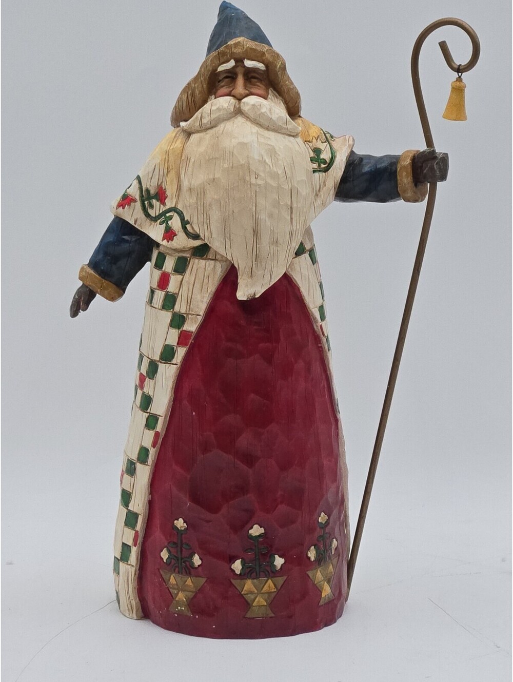 Jim Shore Folklore 2002 Santa /Cane Figurine 105533 Boxed & Styrofoam Vintage